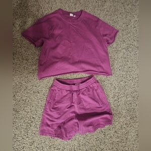 GAP Womens Short Sleeve Lounge Set